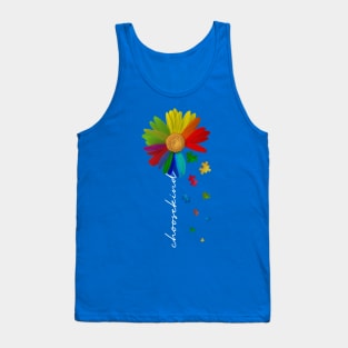 Choose Kind Flower Autism Awareness Tank Top